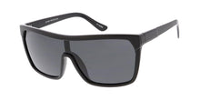 6133ME Men's Plastic Casual Large Flat Top Shield Frame