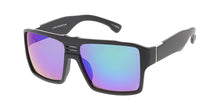 6167ME/RV Men's Plastic Casual Medium Square Frame w/ Color Mirror Lens