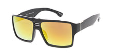 6167ME/RV Men's Plastic Casual Medium Square Frame w/ Color Mirror Lens
