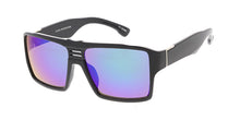6167ME/RV Men's Plastic Casual Medium Square Frame w/ Color Mirror Lens