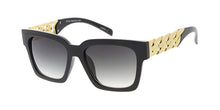 6195 Women's Plastic Medium Square Frame w/ Metal Chain Link Arms