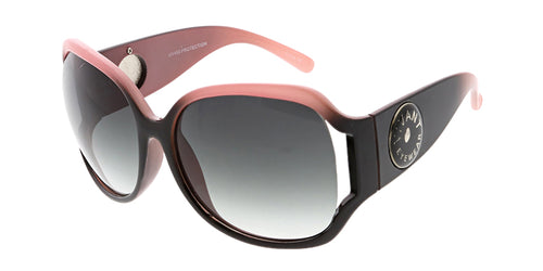 6267VE Vivant Eyewear Plastic Oversized Square Frame Open Temple