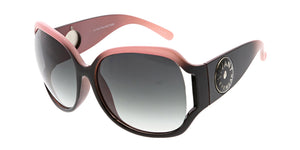 6267VE Vivant Eyewear Plastic Oversized Square Frame Open Temple