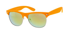 6271SFT/RV Unisex Combo Medium Clubber Rubberized Neon Frame w/ Color Mirror Lens