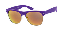 6271SFT/RV Unisex Combo Medium Clubber Rubberized Neon Frame w/ Color Mirror Lens