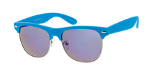 6271SFT/RV Unisex Combo Medium Clubber Rubberized Neon Frame w/ Color Mirror Lens