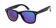 6273MT/RV Unisex Plastic Standard WF Leather-Texture Frame w/ Color Mirror Lens