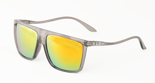6299KSH/RV KUSH Plastic Crystal Smoke Frame w/ Color Mirror Lens