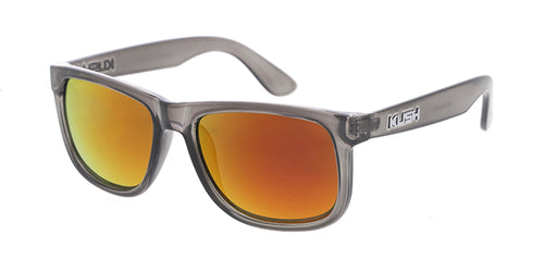6324KSH/RV KUSH Plastic Crystal Smoke Frame w/ Color Mirror Lens