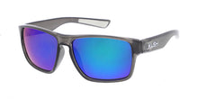 6326KSH/RV KUSH Plastic Crystal Smoke Frame w/ Color Mirror Lens