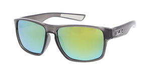 6326KSH/RV KUSH Plastic Crystal Smoke Frame w/ Color Mirror Lens