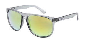 6475KSH/RV KUSH Plastic Crystal Smoke Frame w/ Color Mirror Lens