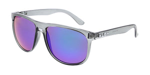 6475KSH/RV KUSH Plastic Crystal Smoke Frame w/ Color Mirror Lens