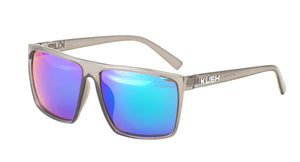 6478KSH/RV KUSH Plastic Crystal Smoke Frame w/ Color Mirror Lens