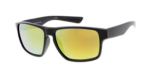 6572ME/RV Men's Plastic Casual Frame w/ Color Mirror Lens