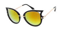 6578RV Women's Combo Medium Designer Cat Eye Frame w/ Color Mirror Lens