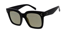 6601RV Women's Plastic Large Square Frame w/ Color Mirror Lens