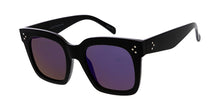 6601RV Women's Plastic Large Square Frame w/ Color Mirror Lens
