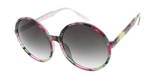 6629FLR Women's Plastic Large Bohemian Round Floral Print Frame
