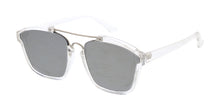 6755RV Unisex Combo Medium Geometric Double Bridge Designer Frame w/ Color Mirror Lens