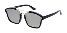 6755RV Unisex Combo Medium Geometric Double Bridge Designer Frame w/ Color Mirror Lens
