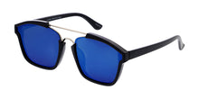 6755RV Unisex Combo Medium Geometric Double Bridge Designer Frame w/ Color Mirror Lens