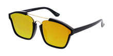 6755RV Unisex Combo Medium Geometric Double Bridge Designer Frame w/ Color Mirror Lens