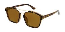 6755RV Unisex Combo Medium Geometric Double Bridge Designer Frame w/ Color Mirror Lens