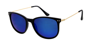 6771RV Unisex Plastic Medium Rectangular Frame w/ Color Mirror Lens