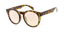 6814RV Women's Plastic Large Round Keyhole Metal Inlet Frame w/ Color Mirror Lens