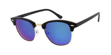 6822RV Unisex Combo Standard Clubber Frame w/ Woodgrain Print and Color Mirror Lens
