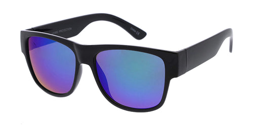 6849ME/RV Men's Plastic Casual Frame w/ Color Mirror Lens