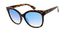 6861REV Women's Plastic Large Cat Eye w/ Spectrum Color Mirror Lens