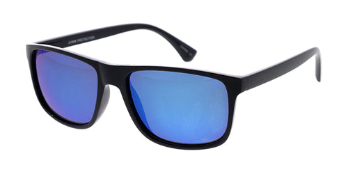 6871ME/RV Men's Plastic Casual Frame w/ Color Mirror Lens