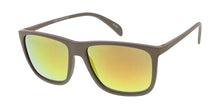 6925ME/RV Men's Plastic Casual Soft Rubberized Finish Frame w/ Color Mirror Lens
