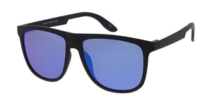 6946ME/RV Men's Plastic Casual Soft Rubberized Finish Frame w/ Color Mirror Lens