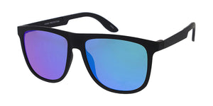 6946ME/RV Men's Plastic Casual Soft Rubberized Finish Frame w/ Color Mirror Lens
