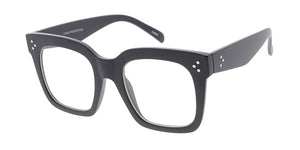 6994CLR Women's Plastic Large Square Frame w/ Clear Lens