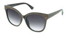 7029 Women's Plastic Large Woodgrain Cat Eye Frame