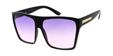 7033COL Women's Plastic Oversize Square Frame w/ Two Tone Lens