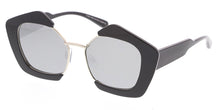7051RV Women's Combo Large Geometric Chunky Designer Frame w/ Color Mirror Lens