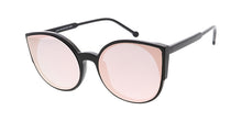 7058RV Unisex Plastic Round Hipster Frame w/ Color Mirror Lens
