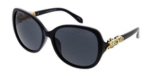 7084 Women's Plastic Large Square Frame w/ Leopard Accent