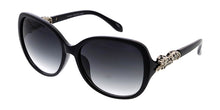 7084 Women's Plastic Large Square Frame w/ Leopard Accent
