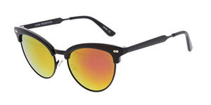 7090RV Women's Combo Cat Eye Clubbers w/ Color Mirror Lens