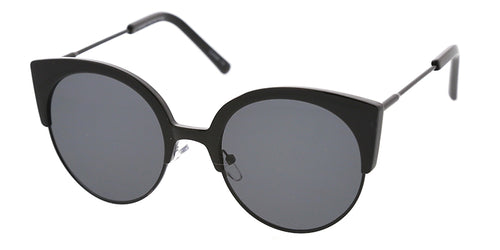 7110 Women's Combo Large Round Cat Eye Frame