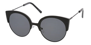 7110 Women's Combo Large Round Cat Eye Frame