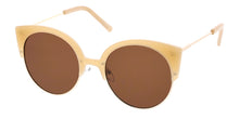 7110 Women's Combo Large Round Cat Eye Frame