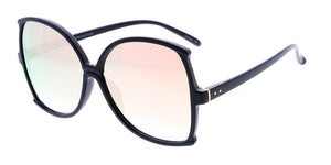 7115RV Women's Plastic Extra Large Frame w/ Color Mirror Lens