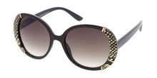 7186 Women's Plastic Large Oval Snakeskin Frame